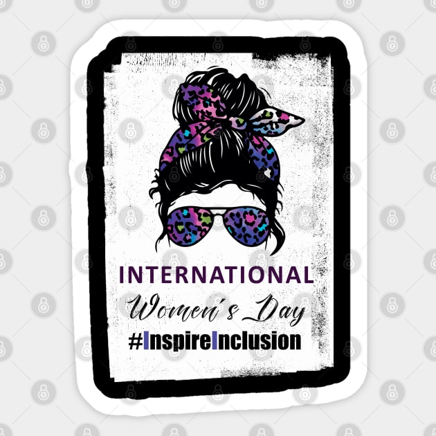 International Women's Day 2024 Inspire Inclusion Sticker by anonshirt